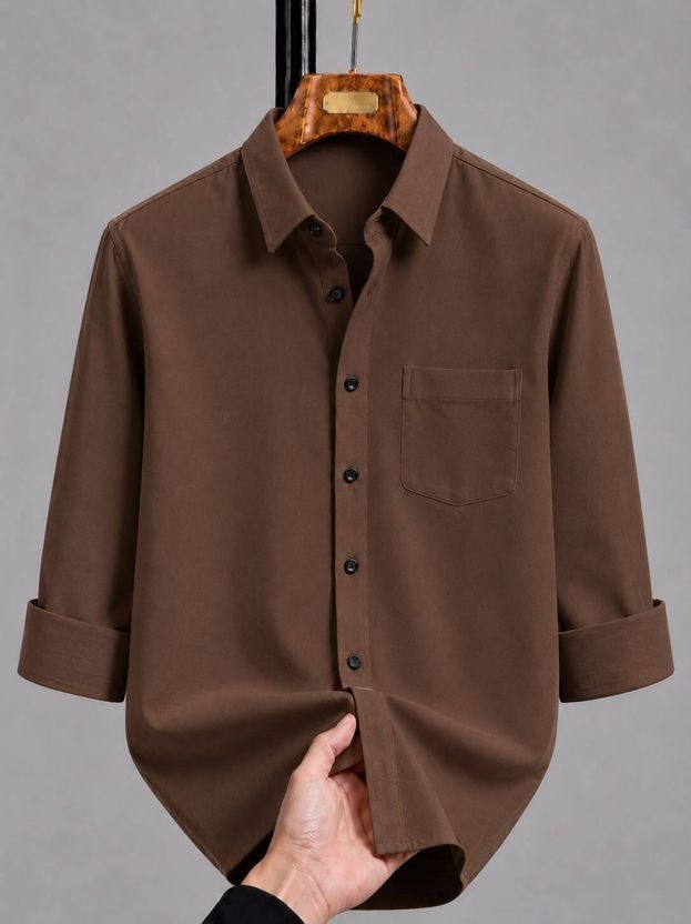 fitoda fashion Men Maroon Shirt - Image 4