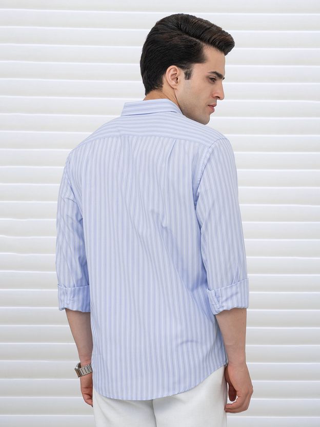 RED TAPE Men Relaxed Fit Striped Shirt - Image 3