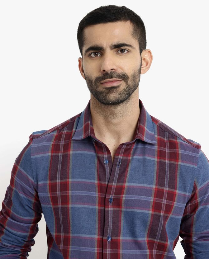 RARE RABBIT Men Checkered Casual Shirt - Image 5