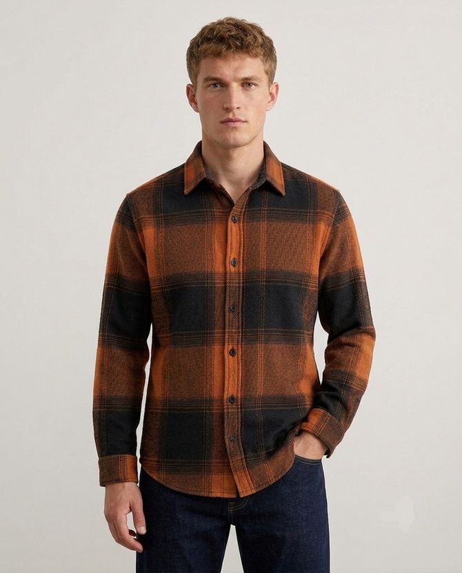 DIMMY Men Regular Fit Checkered Shirt - Image 7