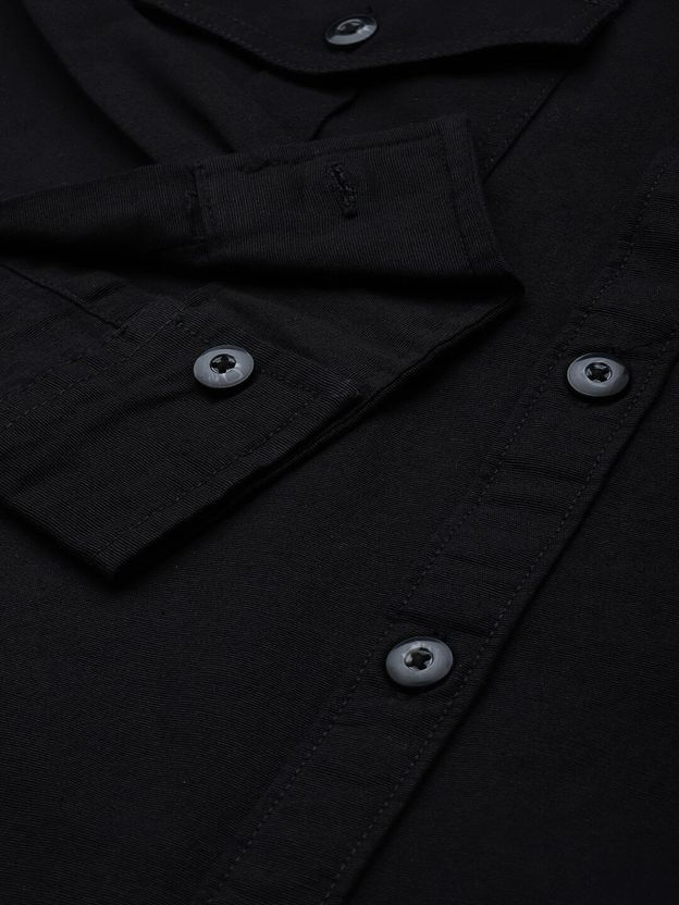 The Indian Garage Co. Men Regular Fit Solid Shirt - Image 3