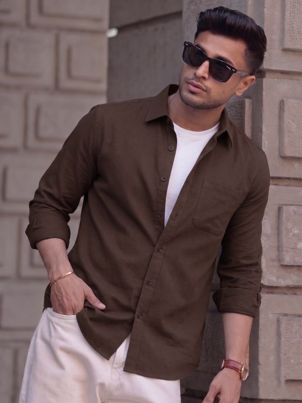 VebNi Men Pink Casual Shirt - Image 4