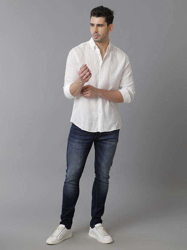 Aldeno Men Regular Fit Solid Button Down Shirt - Image 5