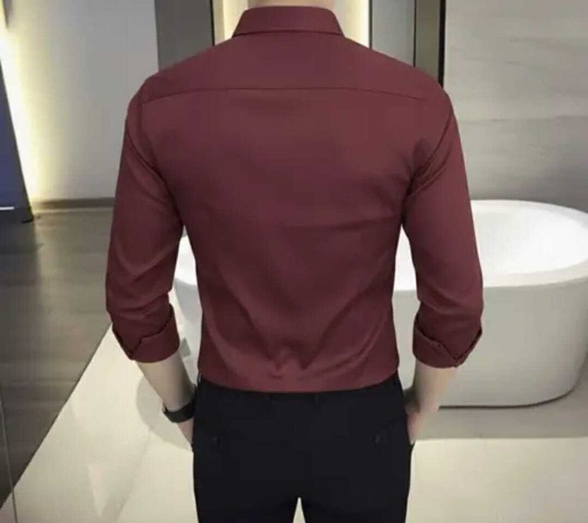 PROMO FASH Men Maroon Casual Shirt - Image 2