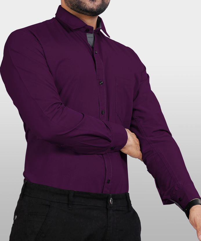 METRONAUT Men Purple Casual Shirt - Image 4