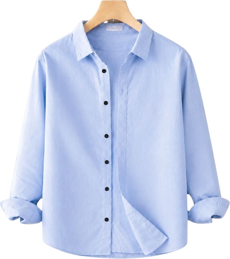 THE WINE HOUSE Men Light Blue Casual Shirt - Image 1