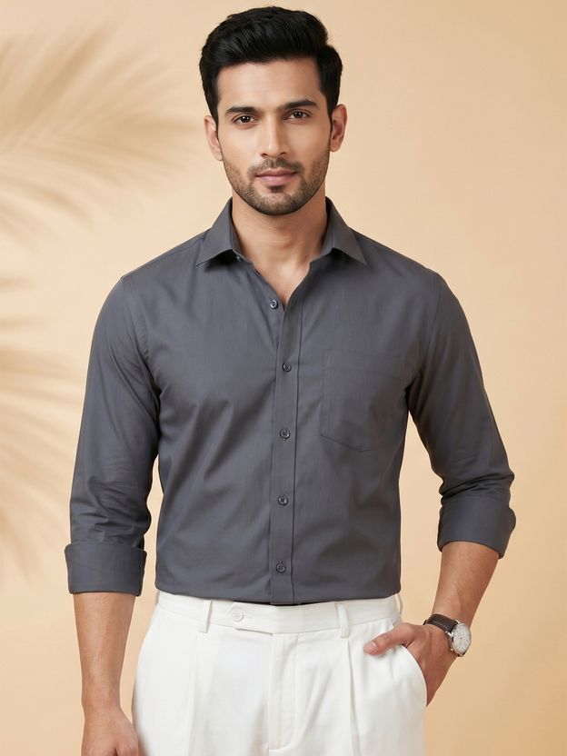 METRONAUT Men Dark Blue Formal Shirt - Image 8