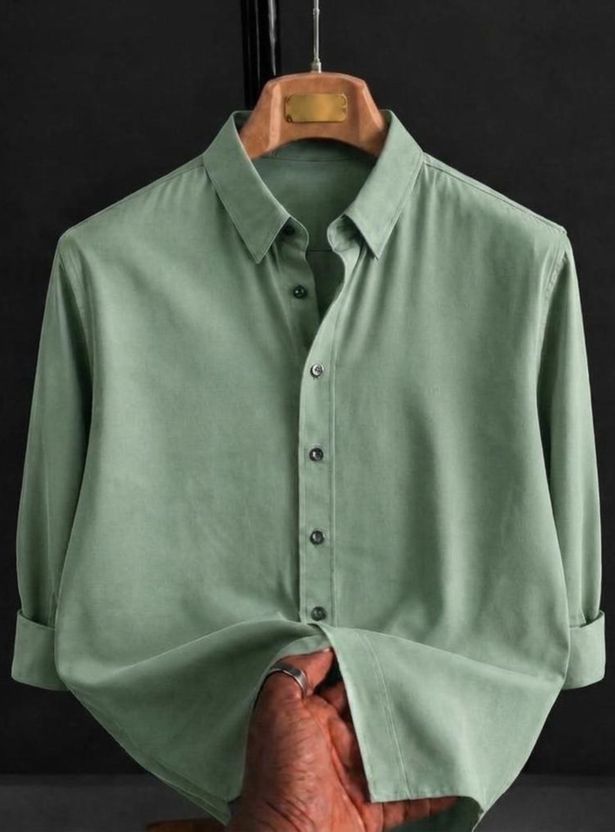 DEARISE Men Embroidered Casual Cream Shirt - Image 9