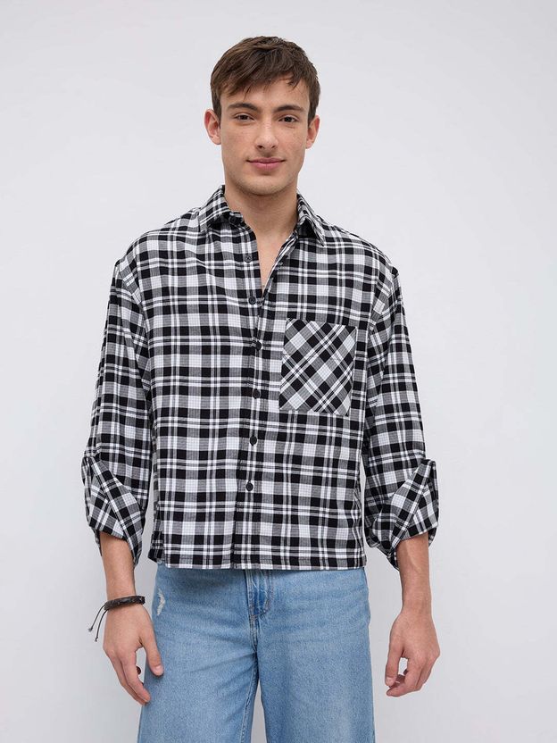 VASTRADO Men Regular Fit Checkered Shirt - Image 5