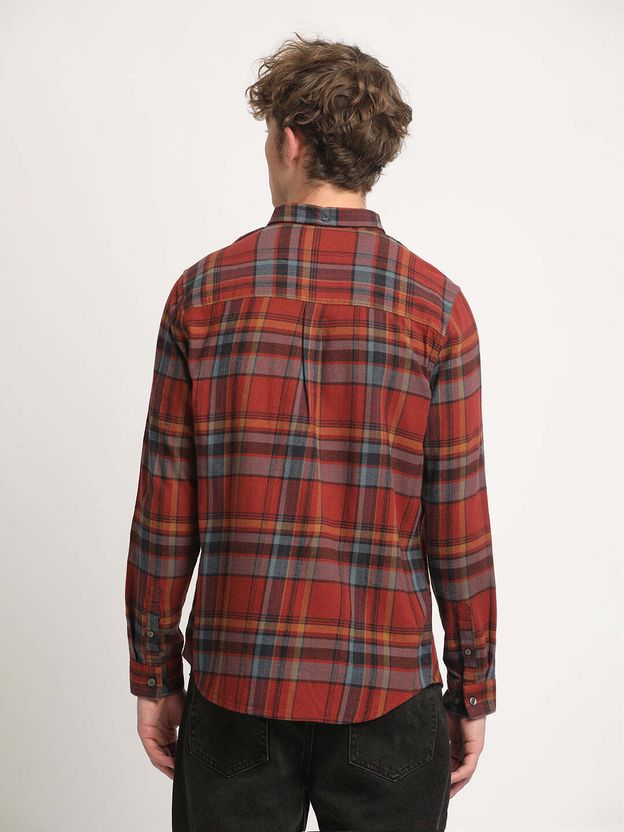 THE BEAR HOUSE Men Slim Fit Checkered Shirt - Image 4