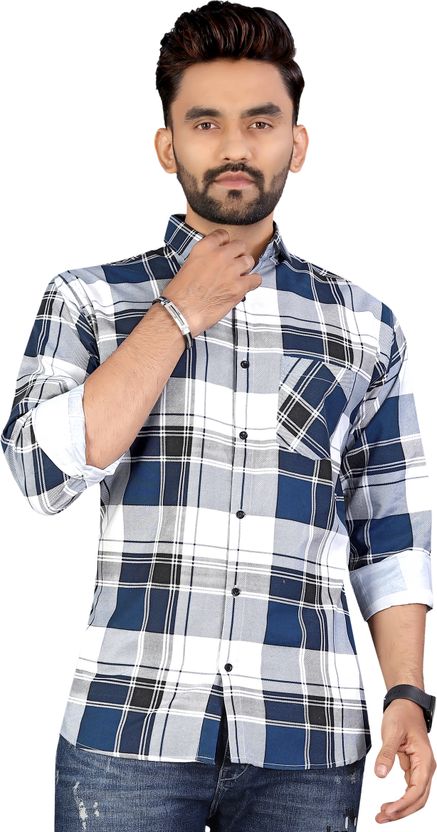 METRONAUT Men Regular Fit Checkered Shirt - Image 2