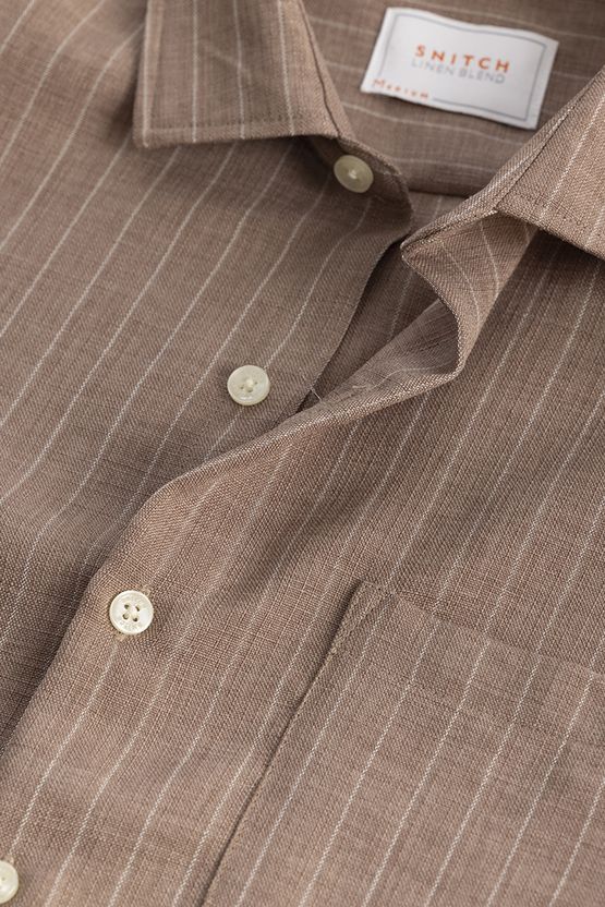 Snitch Men Slim Fit Striped Shirt - Image 6
