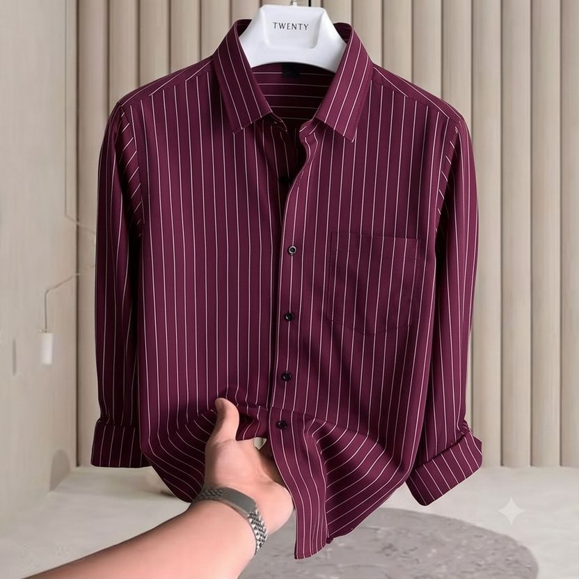 NISKO Men Regular Fit Striped Shirt - Image 1