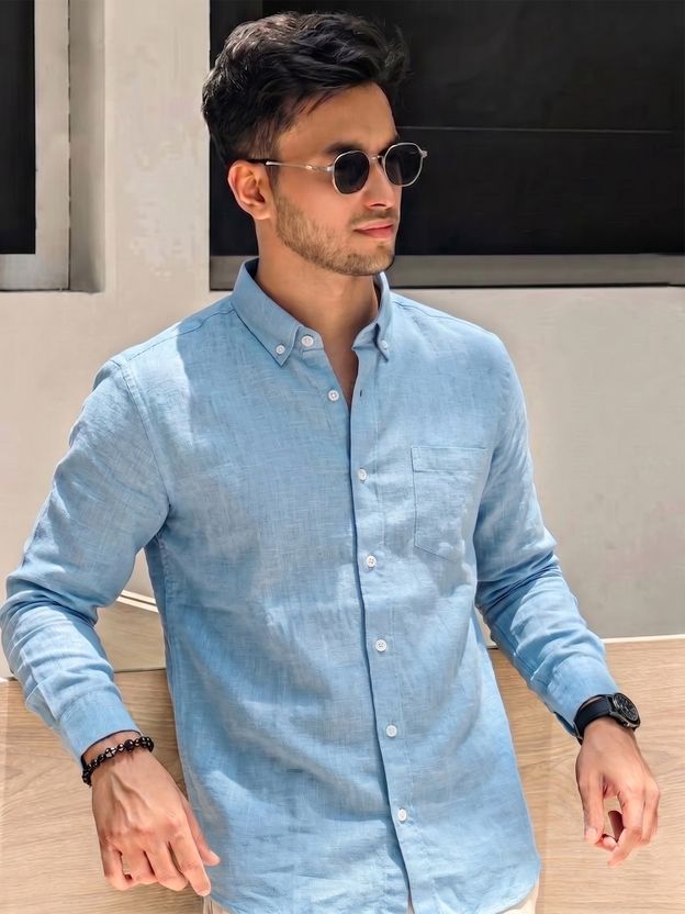 METRONAUT Men Light Blue Shirt - Image 1