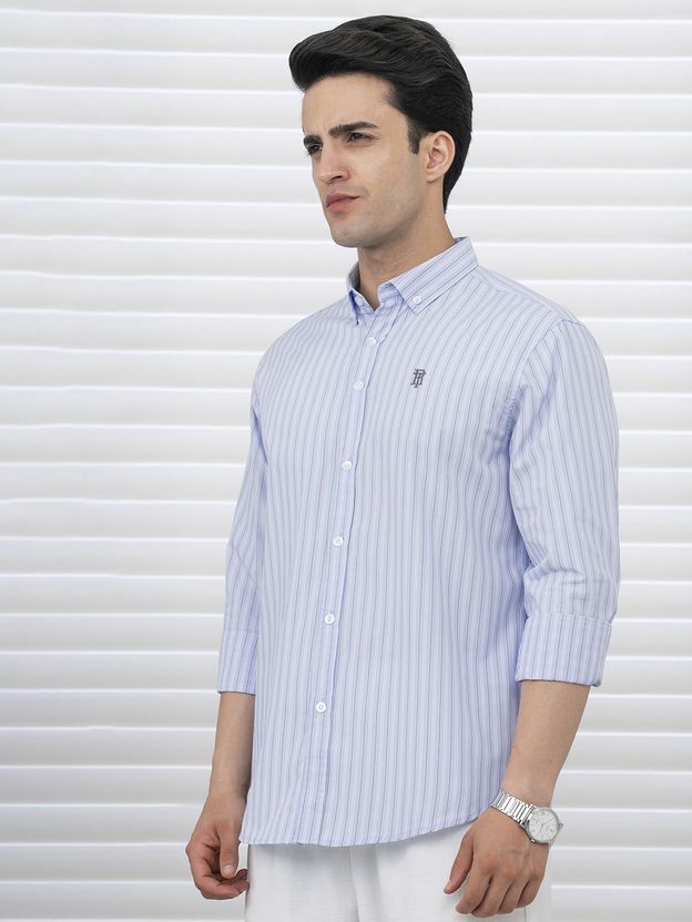 RED TAPE Men Relaxed Fit Striped Shirt - Image 2