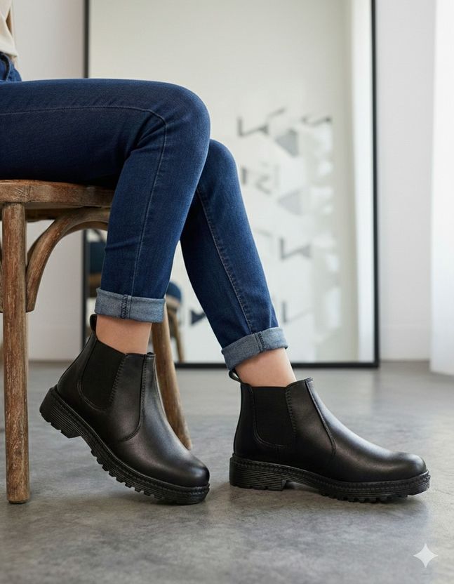 Marcino Men Chelsea Slip-on Synthetic Leather Boots - Image 5