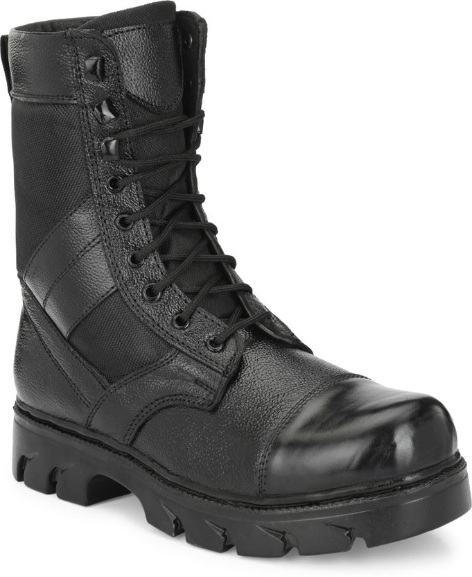 House of Common Genuine Leather Combat Army Boots for Men - Image 6