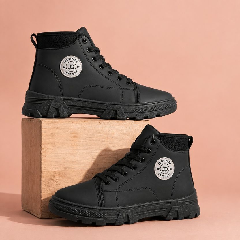 jootiyapa Men's Black Sneakers 9 - Image 1