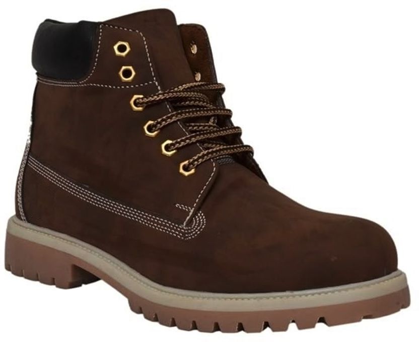 GOLAZO Men Casual High Top Shoes (Brown) - Image 7