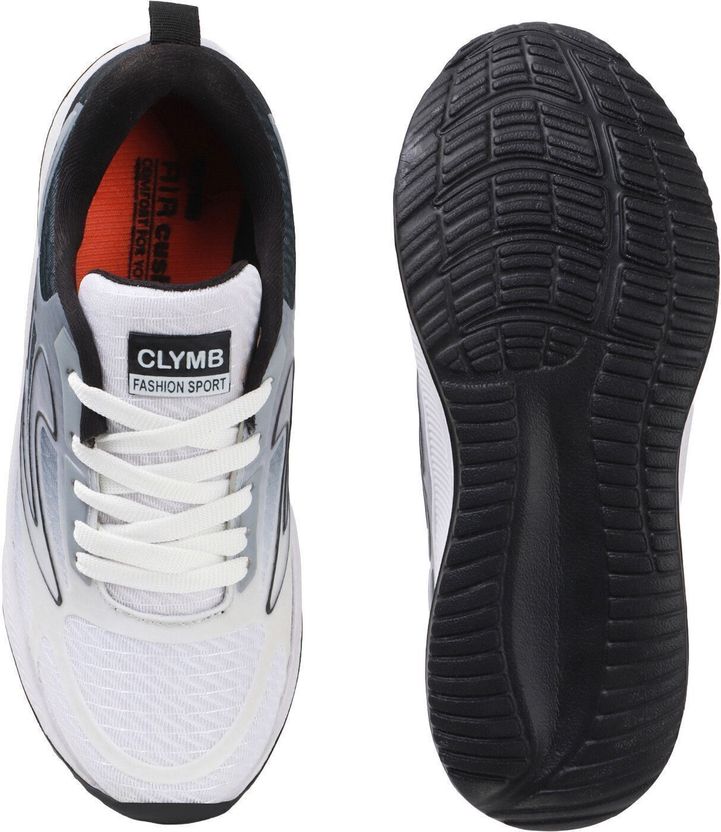 CLYMB Premium Casual Running Shoes For Men (Grey) - Image 7