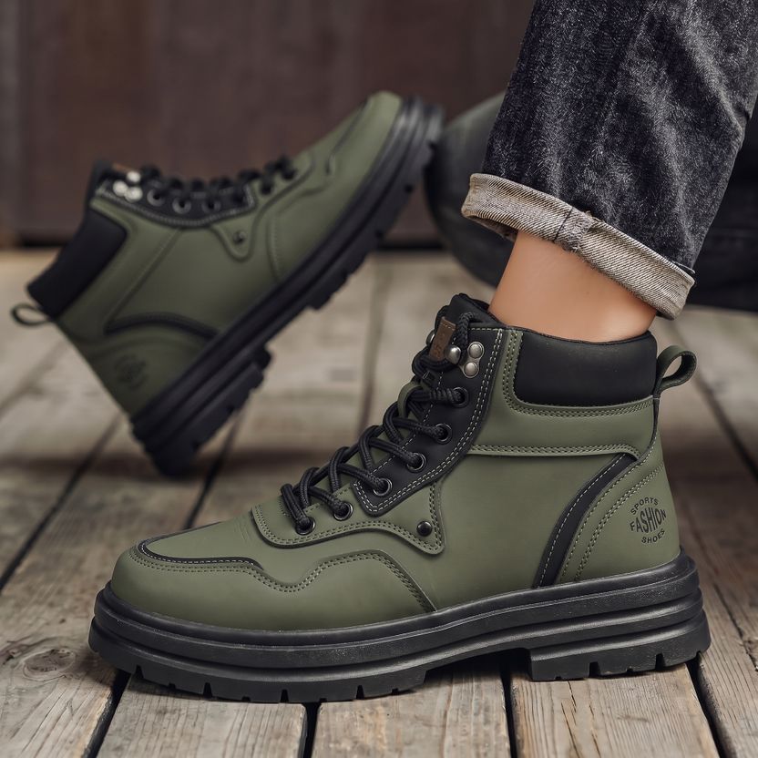 6ONE9 Men's Black High Ankle Sneaker Boots - Image 4