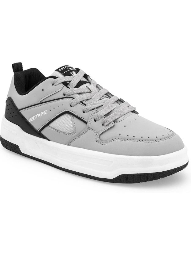 RED TAPE Men's White Grey Sneakers 8 - Image 8