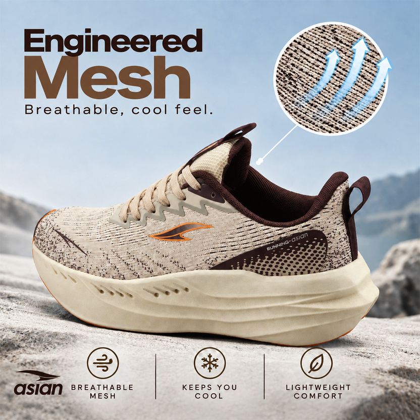 asian Aerofoam-02 Men's Running Shoes - Image 5