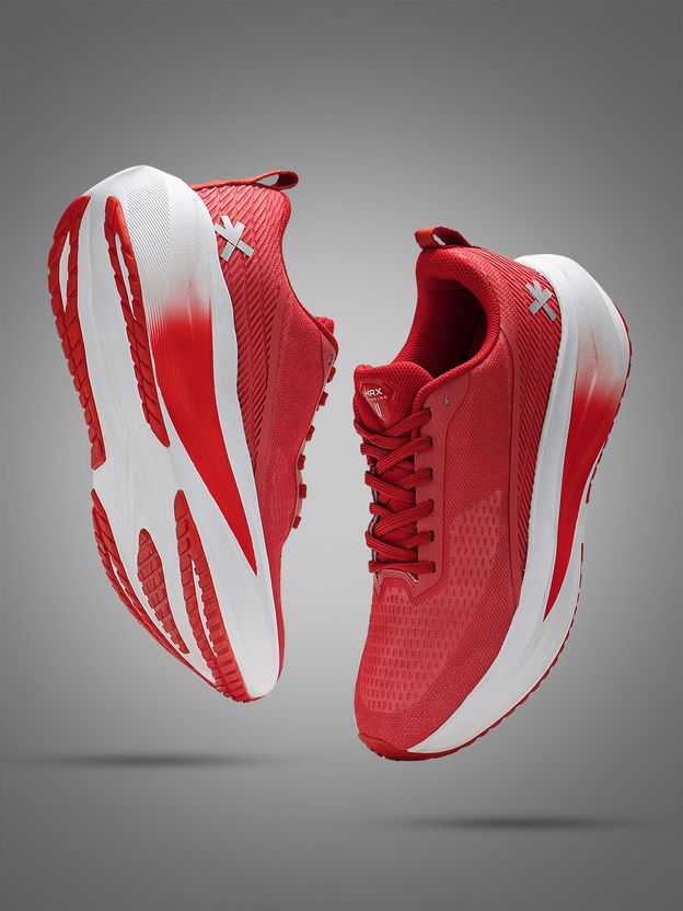 HRX by Hrithik Roshan Men Red Sneakers Size 8 - Image 1
