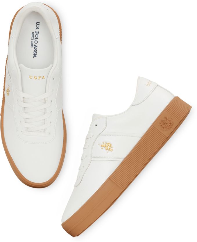U.S. POLO ASSN. MEES 3.0 Men's White 7 Sneakers - Image 2