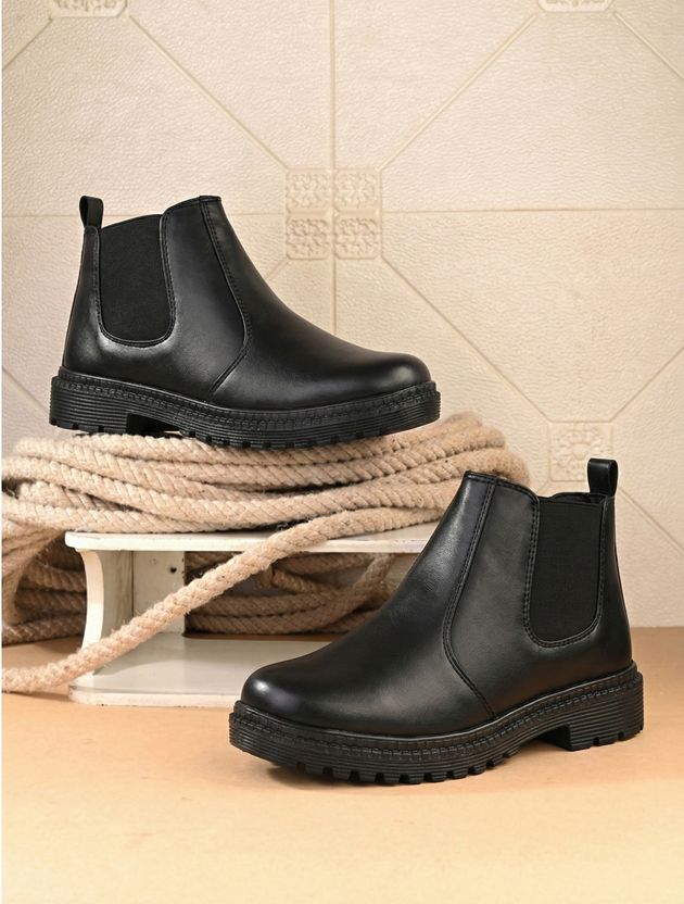 Marcino Men Chelsea Slip-on Synthetic Leather Boots - Image 2