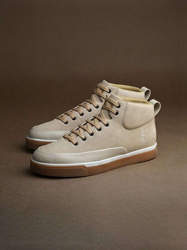 Louis Stitch Men's White Tan Sneaker, UK-8 - Image 2