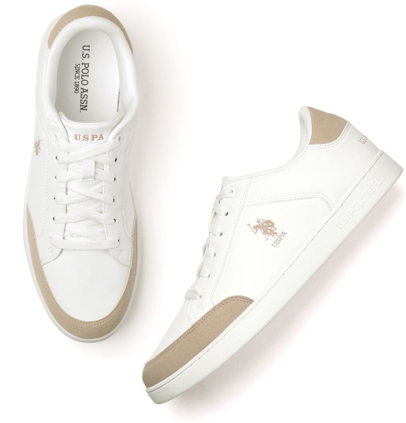 U.S. POLO ASSN. VANCER 2.0 Men's White Sneakers 9 - Image 8