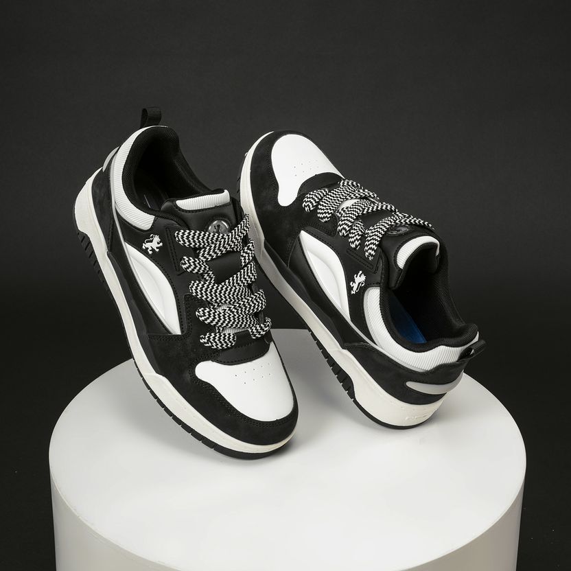 RED TAPE Men White Black Sneakers - Image 8