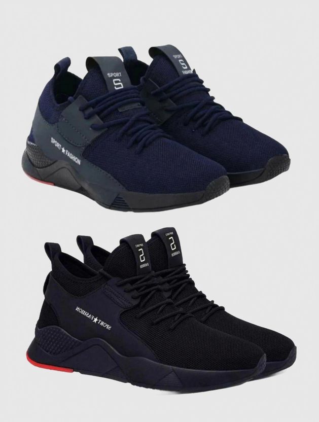 HOTSTYLE Men's Black Running Shoes 6 - Image 9