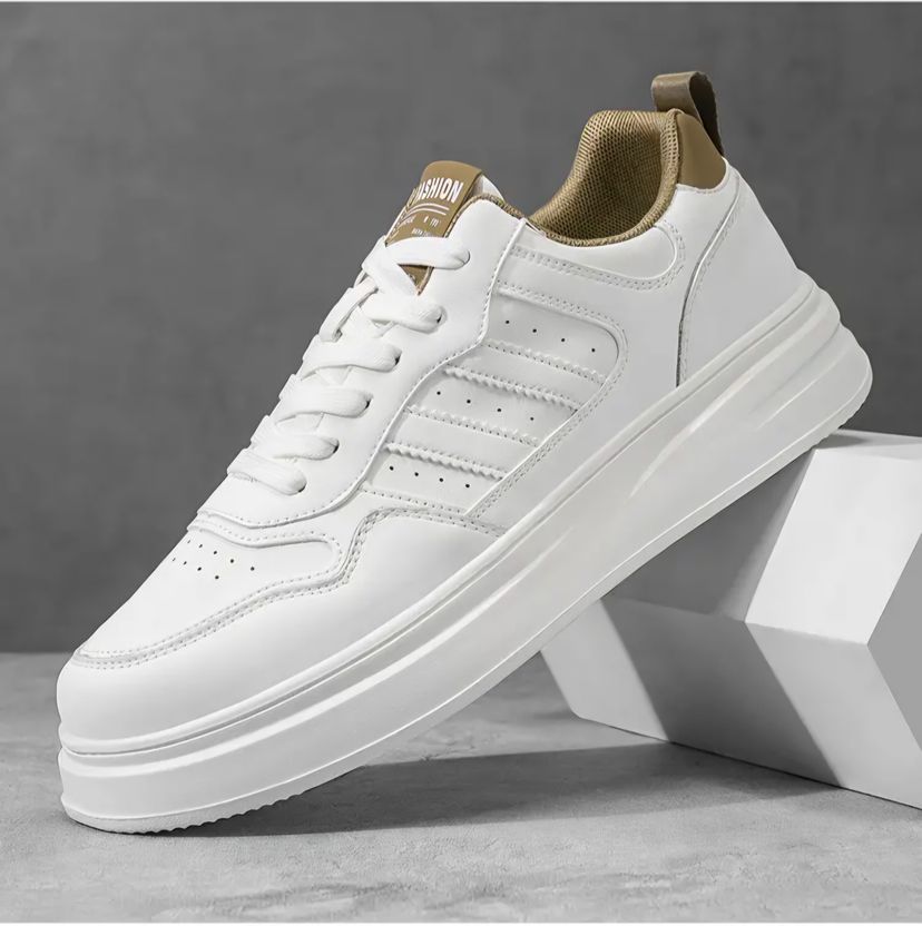 STRANGER BROTHERS White & Black Men's Sneaker - Image 6