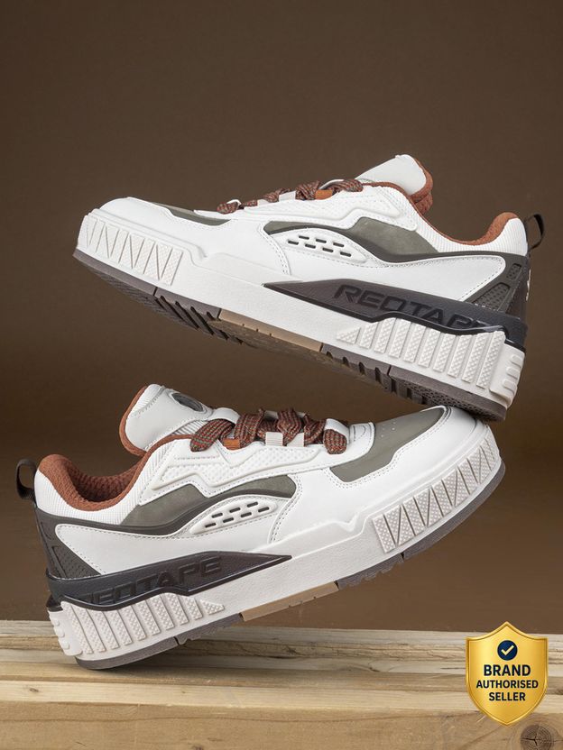 RED TAPE Men's Red Lifestyle Sneakers - Image 10