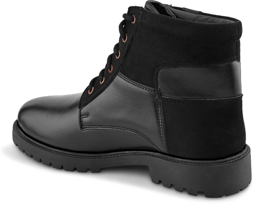 Roadster Men Black Solid Heeled Lace Up High Top - Image 6