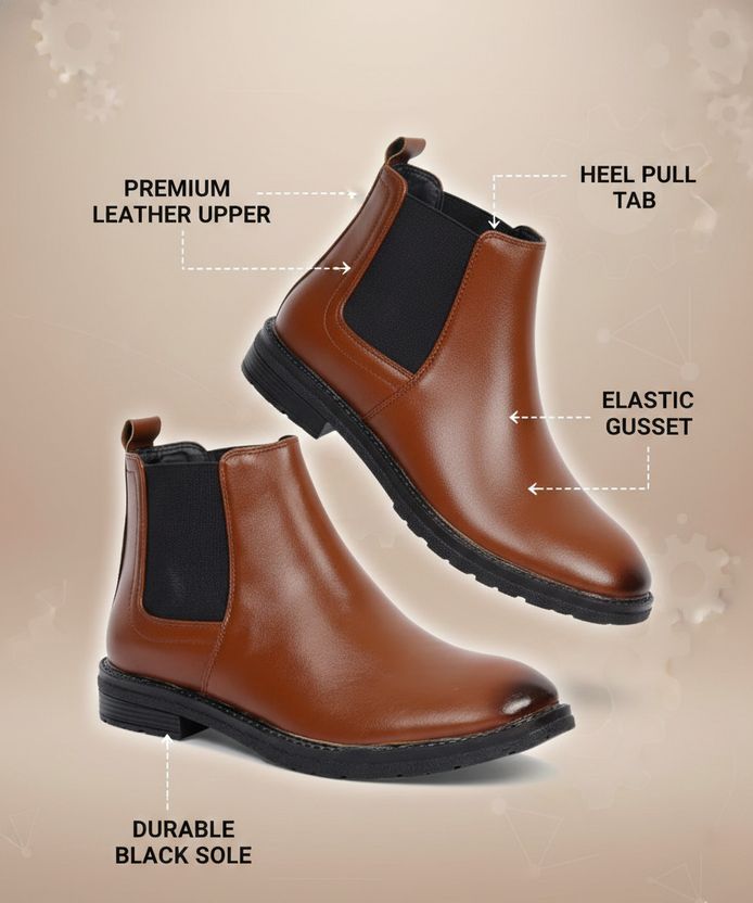 BRANDIGO Trendy Boots For Men - Image 5