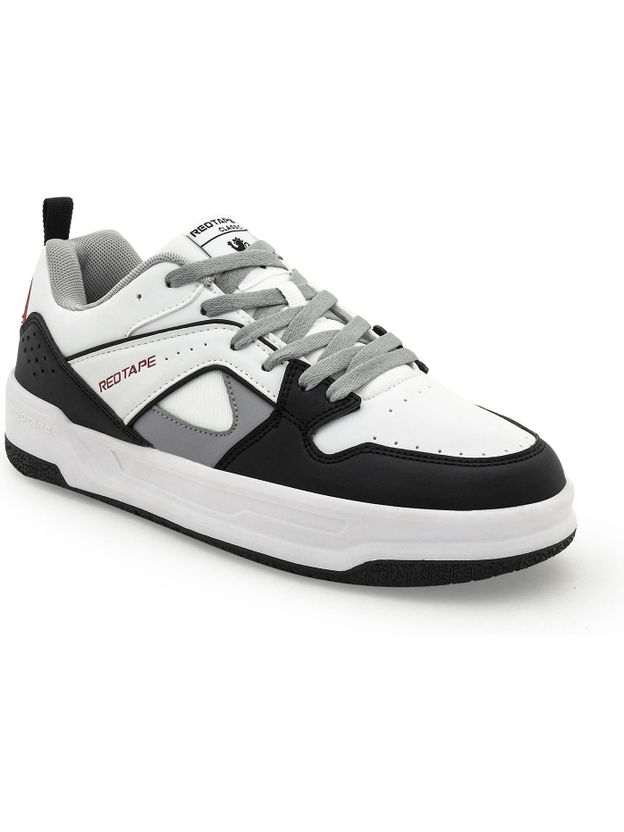 RED TAPE Men's White Grey Sneakers 8 - Image 1
