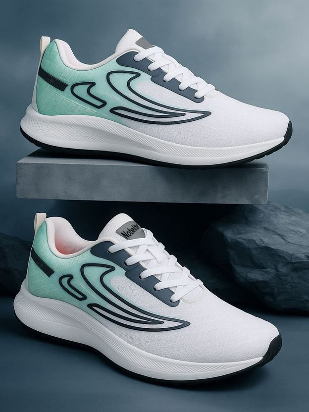 NOBELITE Premium White Sports Sneakers - Image 1