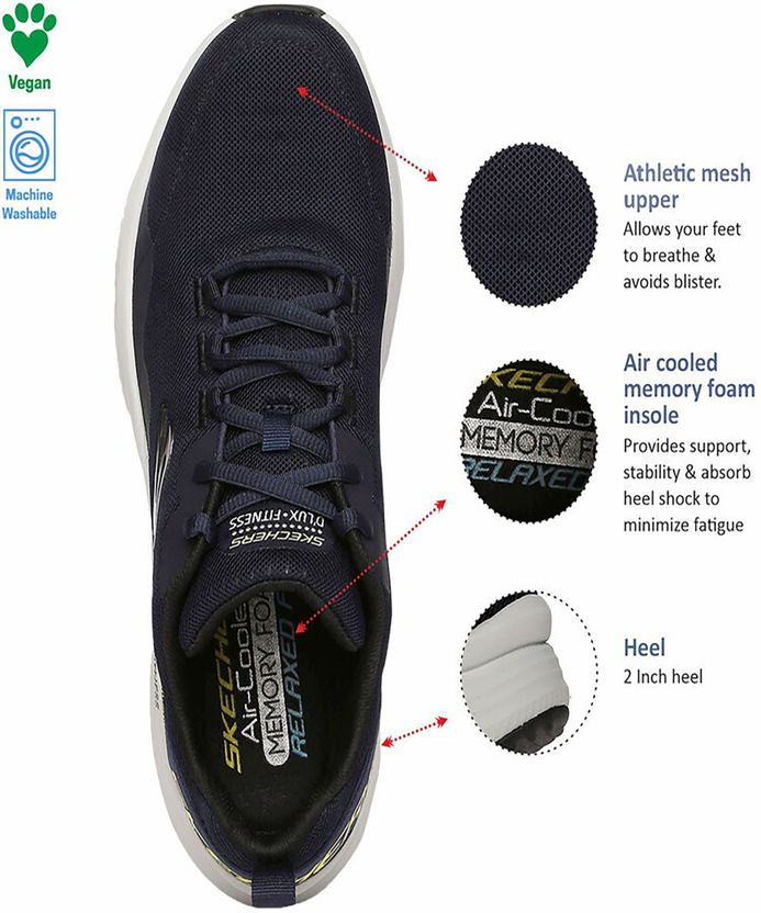 Skechers D'LUX FITNESS ROAM FREE Men's Sneakers - Image 5