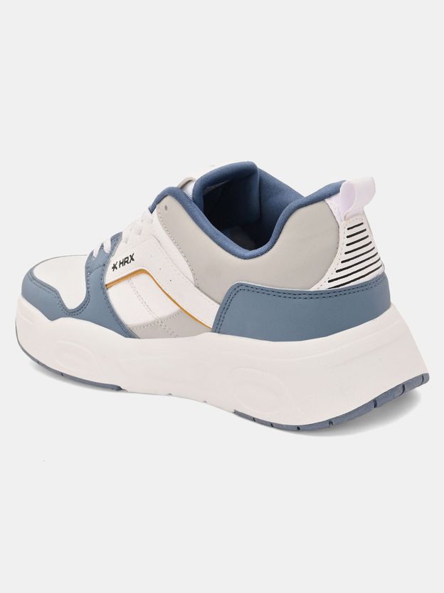 HRX by Hrithik Roshan Men's White & Blue Sneakers - Image 7