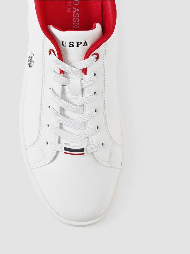 U.S. POLO ASSN. Men's Off White Sneakers Size 9 - Image 7