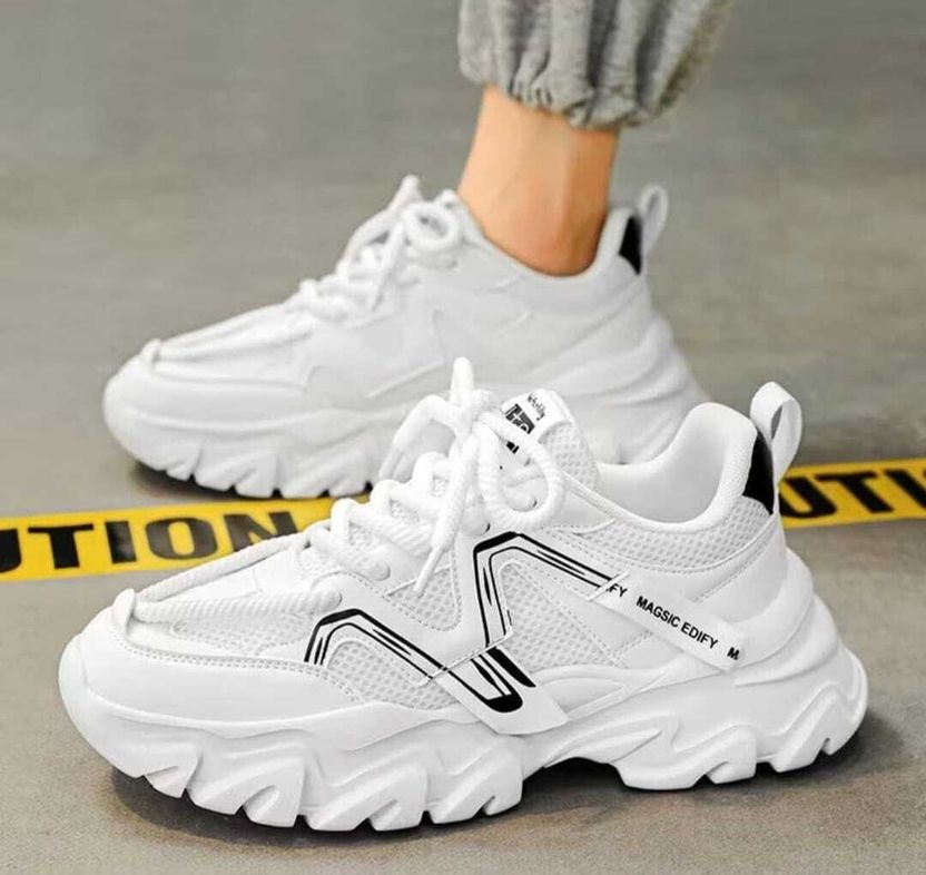tigonis White Premium Quality Sneakers - Image 2