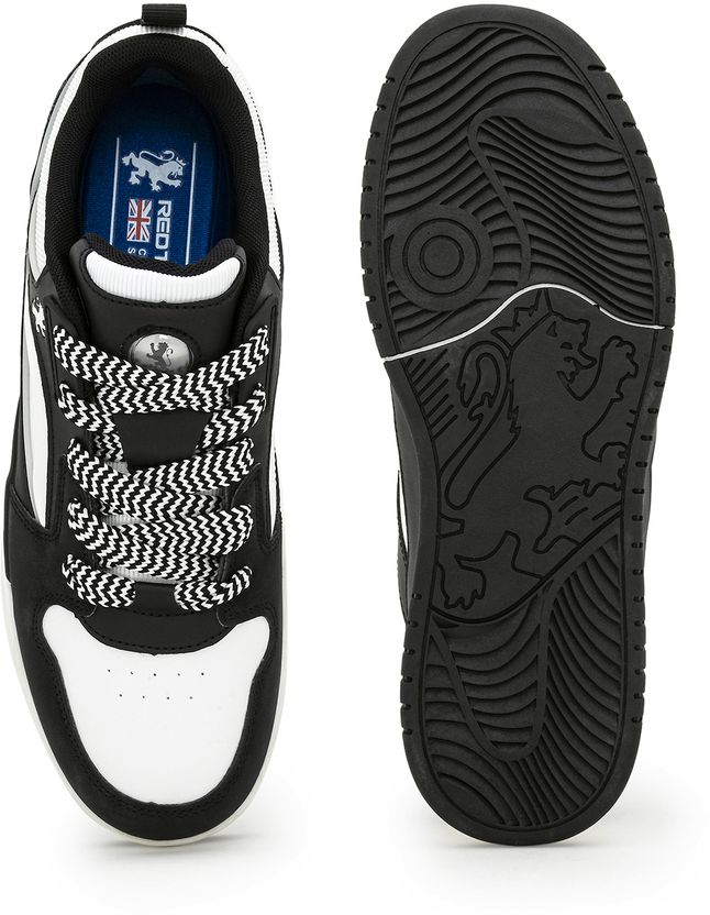 RED TAPE Men White Black Sneakers - Image 7