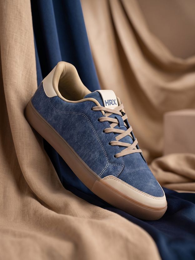 HRX by Hrithik Roshan HX-411 06 Men's Sneakers (Blue, Beige) - Image 1