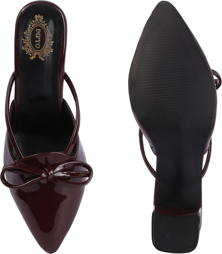 Dipyo Women Bellies Sandal Maroon 8 - Image 2