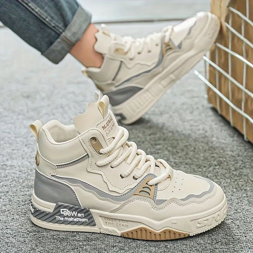 Zixer Men's Premium Pastel Pops High-Top Ankle Shoes - Image 2