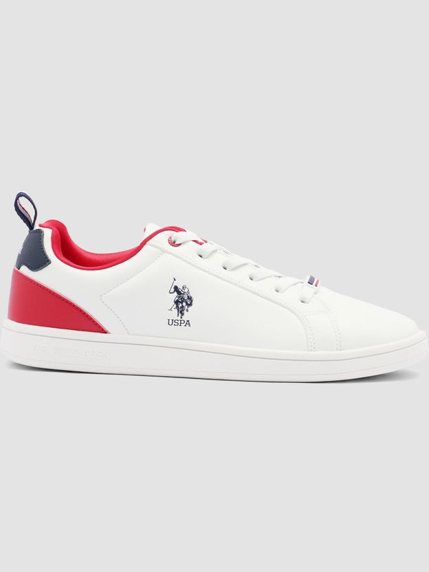 U.S. POLO ASSN. Men's Off White Sneakers Size 9 - Image 5