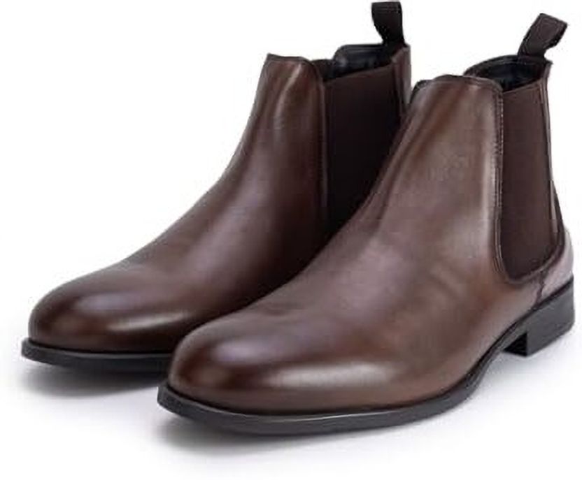 THOMAS CRICK Men's Leather Chelsea Boots - Image 4